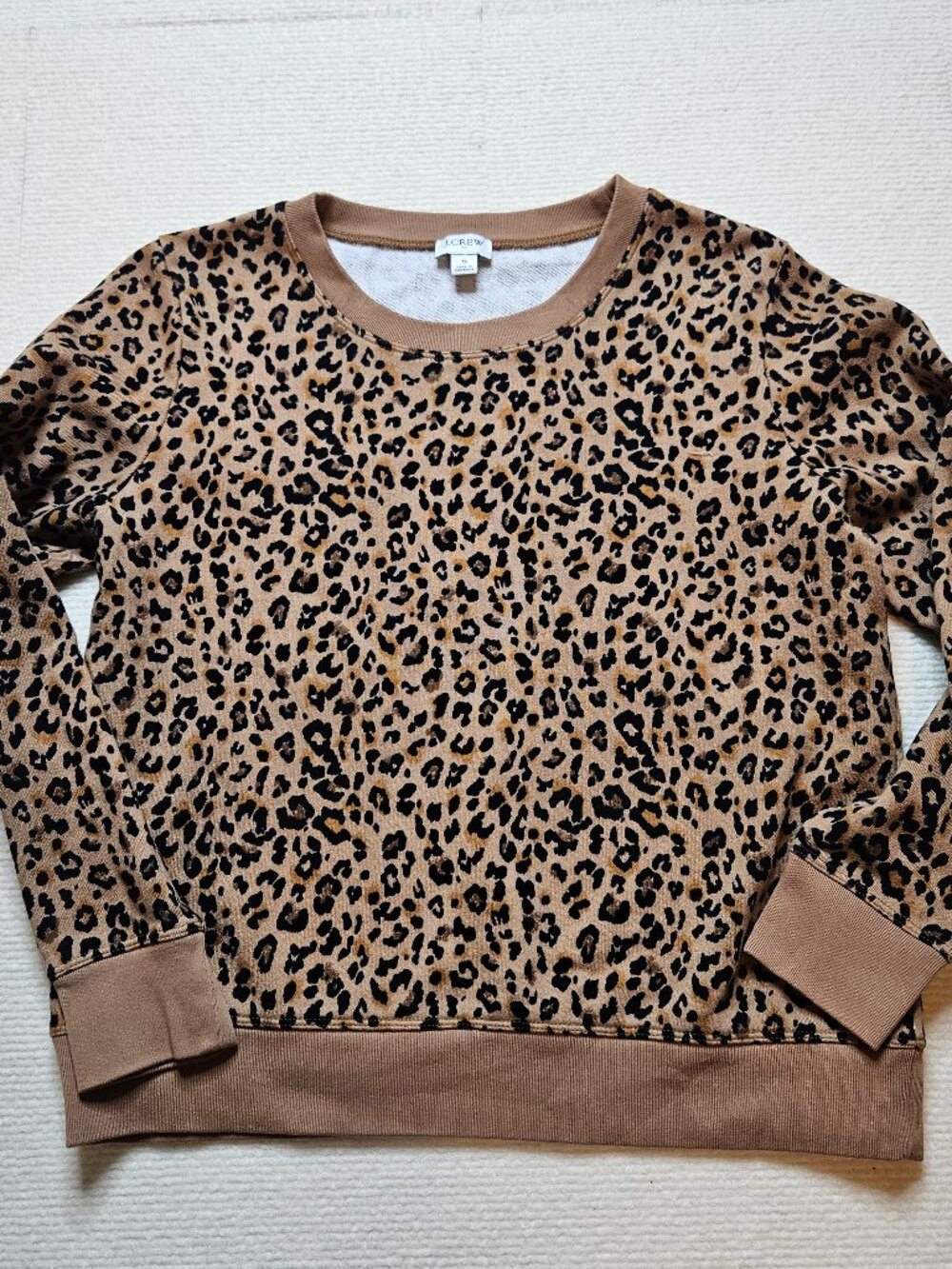 Re-Imagined by J. Crew Factory leopard pullover sweatshirt - size Small